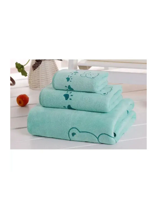 Set Babyhandtücher 3tlg Turquoise