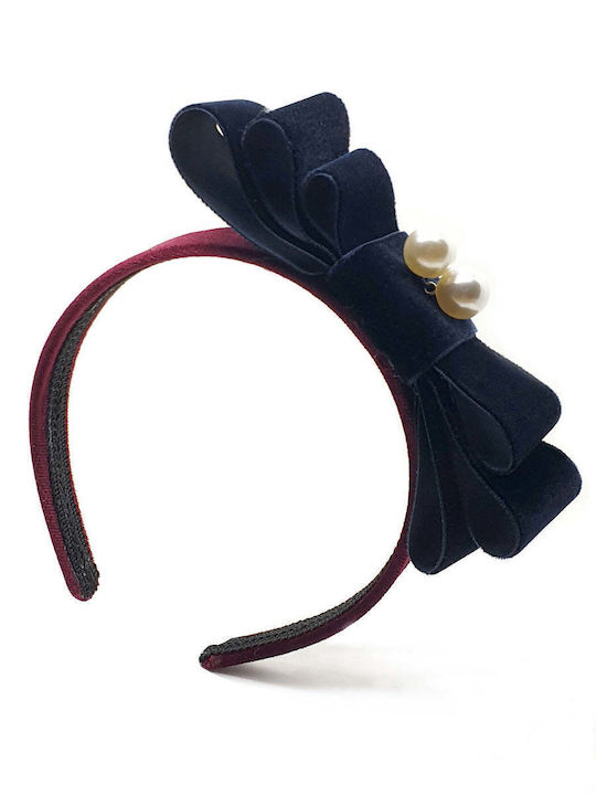 Designer's Cat Kinder Haarband mit Schleife Blau 1Stück