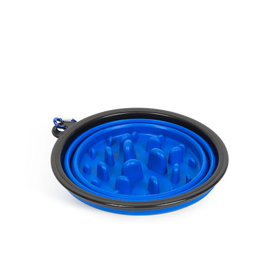 Alista Home Bol Din Silicon Pentru Hrănire Lentă Câine & Pisică 1lt Albastru