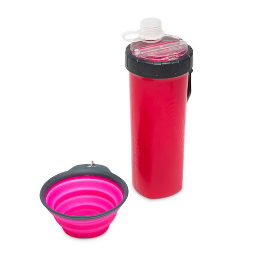 Alista Home Plastic Hranitoare pentru Câine 350ml în Culoare Roz