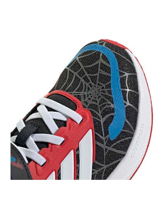 Runfalcon Spider Man Αθλητικά Παιδικά Παπούτσια Running με Σκρατς Μαύρα