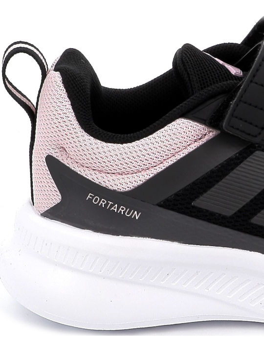 Fortarun Αθλητικά Παιδικά Παπούτσια Running με Σκρατς Μαύρα