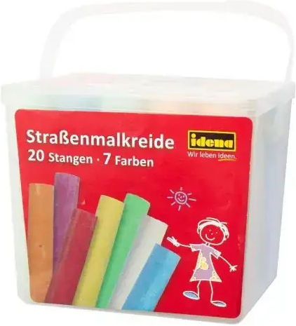 Креда В Кутия Idena 004268 2-69/70 Комплект 20 Бройки 7 Цветни 2.5 X 10 См