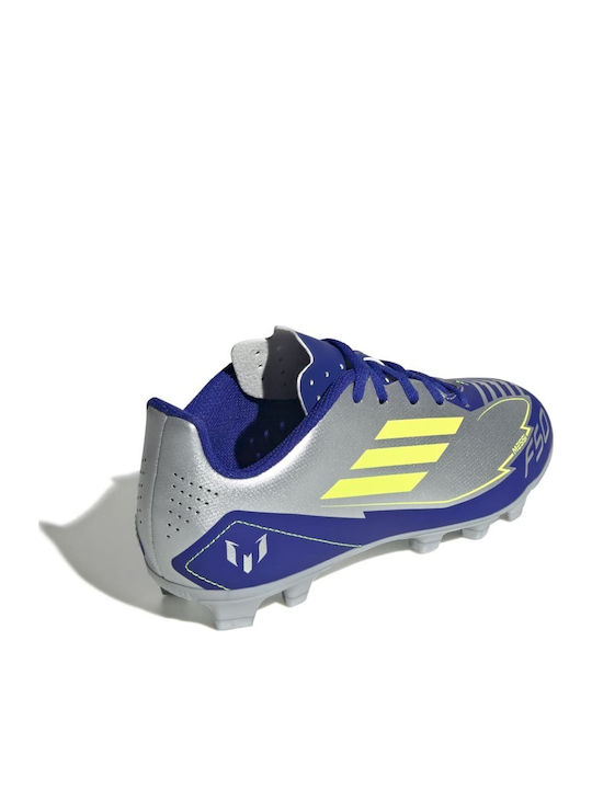 F50 CLUB Kids Molded Soccer Shoes Silver