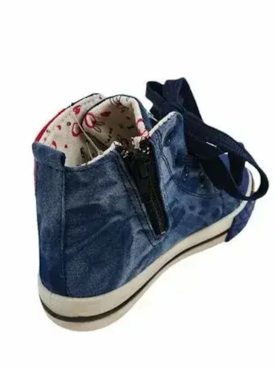 Kinder Sneakers Hoch Blau
