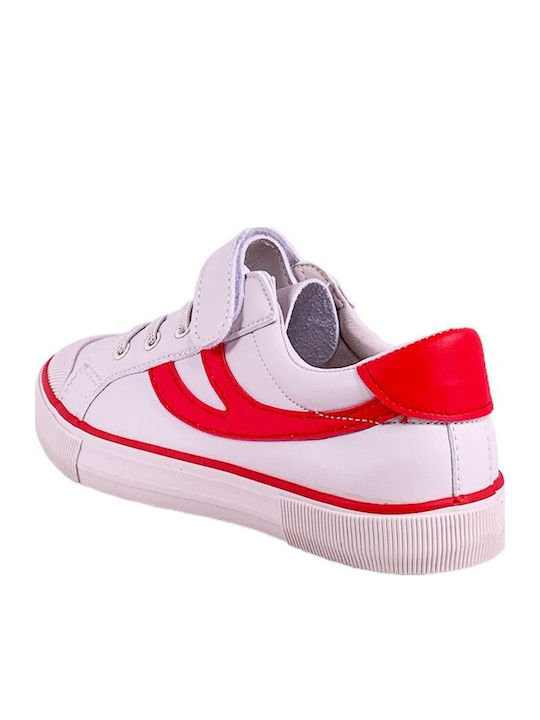 Kinder Sneakers mit Klettverschluss Weiß