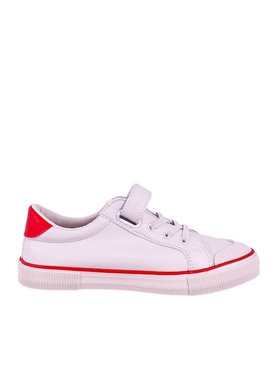 Kinder Sneakers mit Klettverschluss Weiß