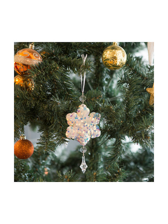Weihnachtsbaumschmuck Irideszenter Stern Acryl Hänger 2 Formen Schneeflocke Stern