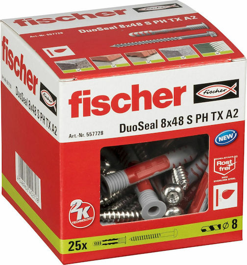 fischer DuoSeal 8x48 S A2 Oops Plastic 8x48mm