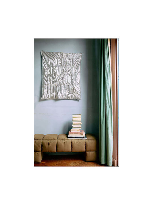 HK Living 3D Διακοσμητικό Τοίχου Ασημί 120x5x100cm