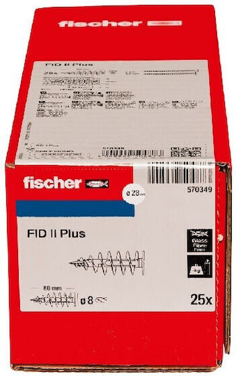 fischer Fid Ii Plus Oops Plastic 8x80mm