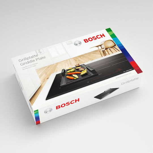 Bosch Αντικολλητική Πλάκα Ψησίματος με Κεραμική Ραβδωτή Επιφάνεια 37x25εκ.