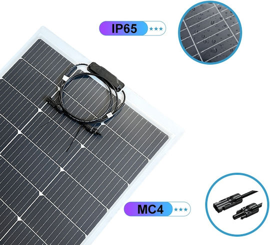 Topcon Flexible Monocrystalline Solar Panel 100W 1030x450x2mm