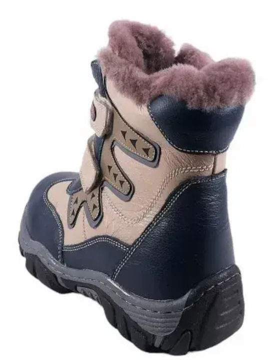 Lederne Kinderstiefel Blau