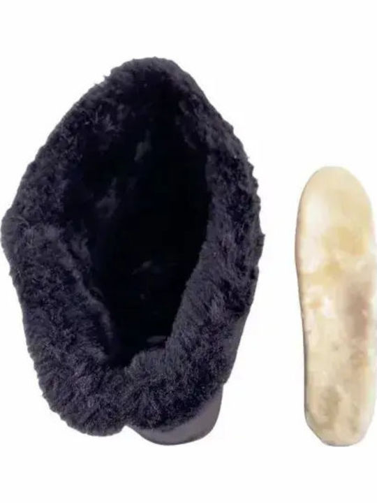Kinder-Schneestiefel mit Reißverschluss Schwarze