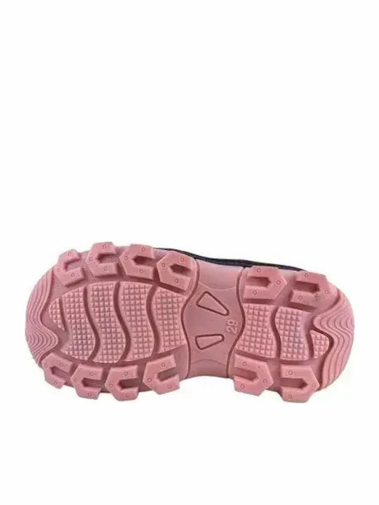Kids Snow Boots with Velcro Pink