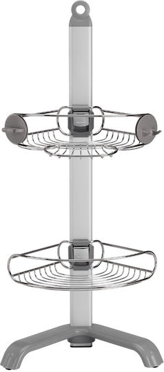 Simplehuman Ecke Boden Badezimmerregal Metallisch