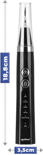 Portable Teeth Cleaning Device Rechargeable 5 Functions 3.5x18.8 Cm Soulima