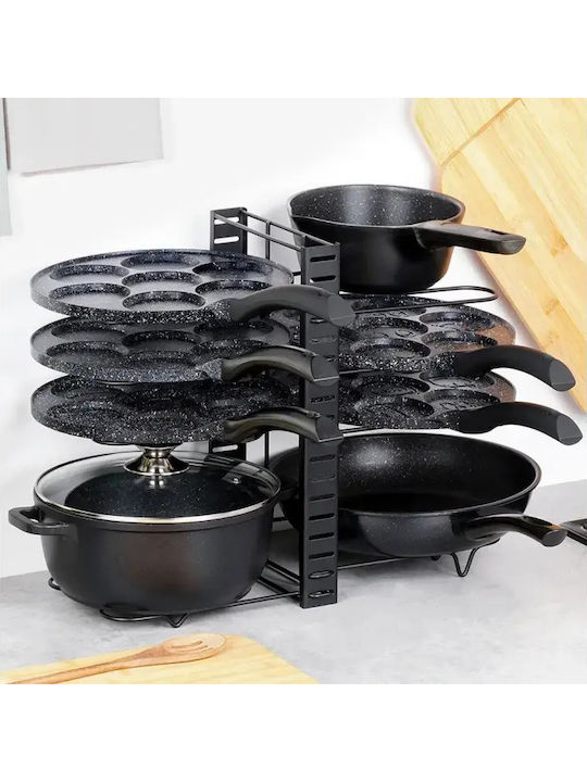 Vilde Cabinet Dish Rack Metallic In Black Colour 21x47x38cm