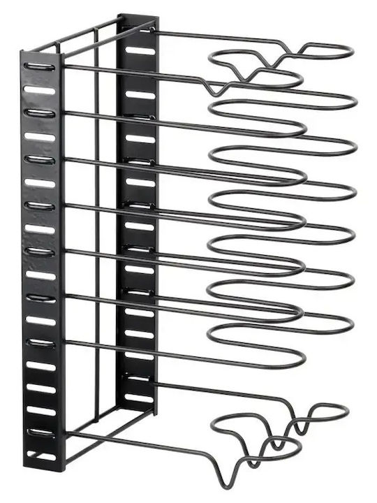 Vilde Cabinet Dish Rack Metallic In Black Colour 21x47x38cm