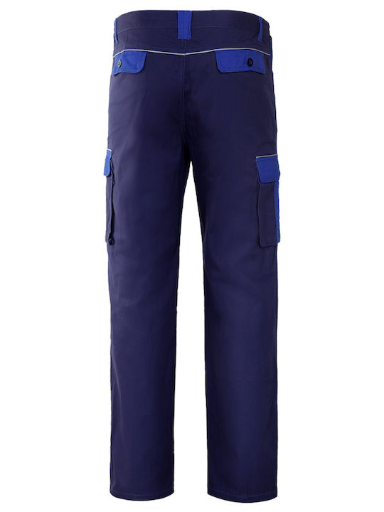 Stenso Asimo Reflektierend Arbeitshose Blau aus Baumwolle