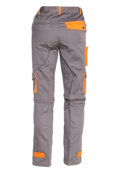 Fageo Work Trousers with Removable Legs Gray