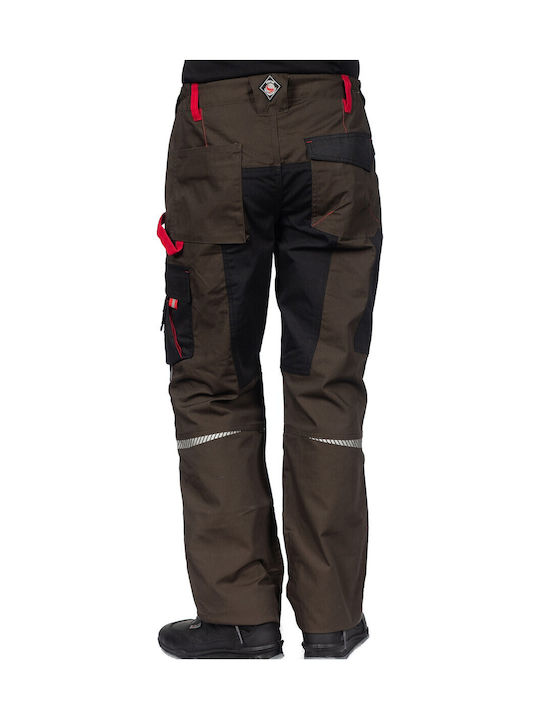 Stenso Prisma Reflective Work Trousers Brown