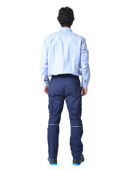 Ergo Shark Reflective Work Trousers Blue