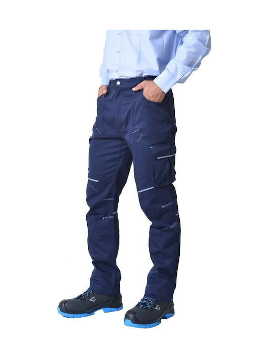 Ergo Shark Reflective Work Trousers Blue