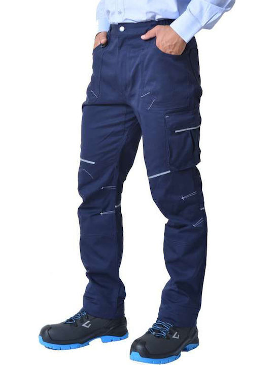 Ergo Shark Reflective Work Trousers Blue