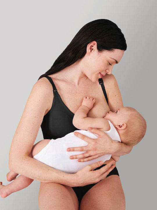 Medela Maternity & Nursing Bra with Clips Black