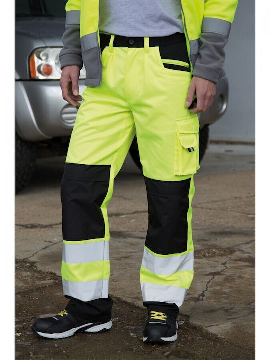 Result Safety Cargo Ανακλαστικό Παντελόνι Εργασίας Κίτρινο