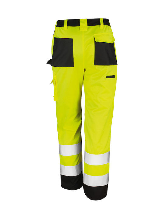 Result Safety Cargo Ανακλαστικό Παντελόνι Εργασίας Κίτρινο