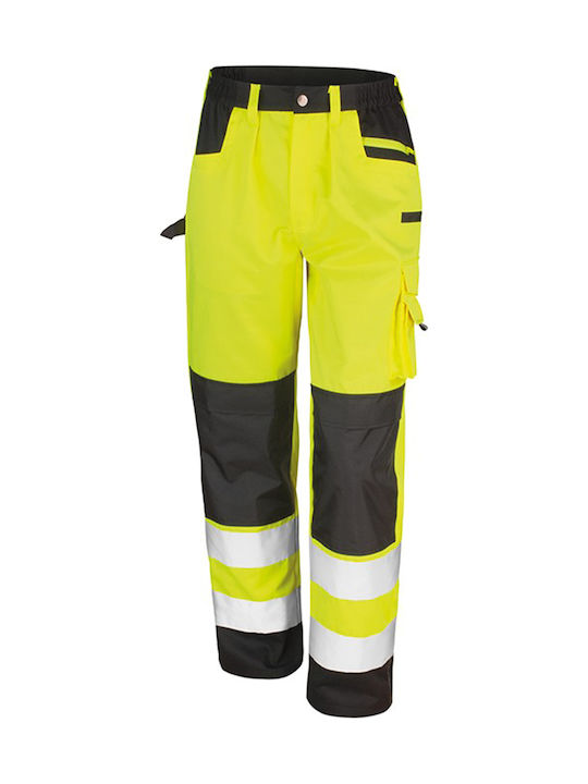 Result Safety Cargo Ανακλαστικό Παντελόνι Εργασίας Κίτρινο