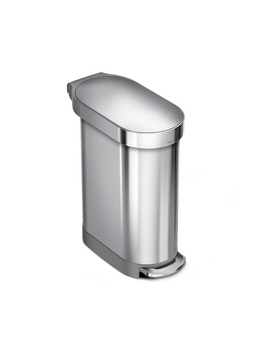 Simplehuman Abfalleimer Abfall Metallisch mit Pedal 45Es 1Stück