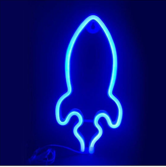 Aca Dekorative Lampe Panel Blau