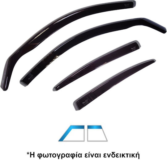 Heko Set of Windbreakers Front Car Dark Fime for Toyota C-HR 2023+ 2pcs