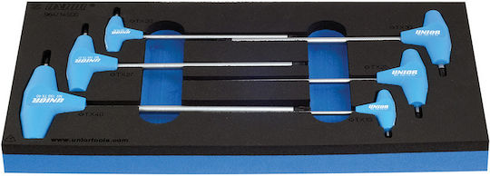 Unior Set chei Torx cu 6 bucăți în formă T-Piece