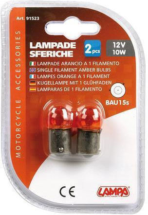 Lampa Lamps Car RY10W LED Orange 12V 10W 2pcs