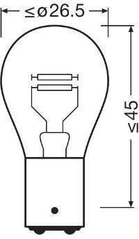 Osram Lampen LKW P21/5W LED 24V 5W 1Stück