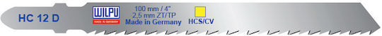 Hc 12 D Hcs Cv Blade Vertical Saw T-shank Wood 5 Pieces Size 100 X 7.8 X 1.68 Mm