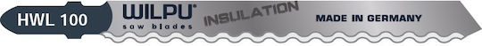 Hwl 100 Hcs Cv Blade Vertical Saw T-shank Rubber Leather 2 Pieces Size 100 X 9.7 X 1.27 Mm