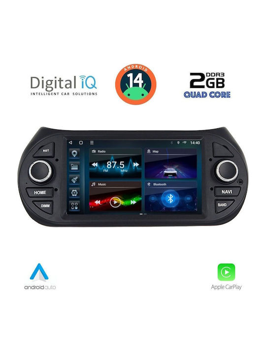 Digital IQ Автомобилна Аудио Система (Блутут/USB/WiFi/GPS/Apple-Carplay/Android-Auto) с Тъчскрийн 7"
