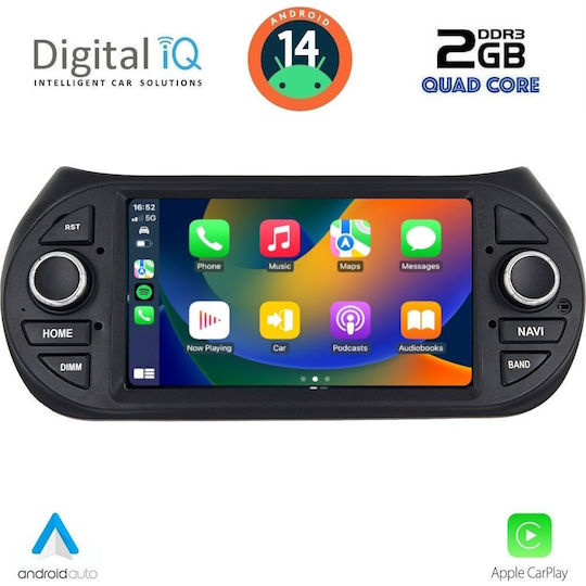 Digital IQ Ηχοσύστημα Αυτοκινήτου για Peugeot Bipper Citroen Nemo Lexus CT 2008-2018 (Bluetooth/USB/WiFi/GPS/Apple-Carplay/Android-Auto) με Οθόνη Αφής 7"