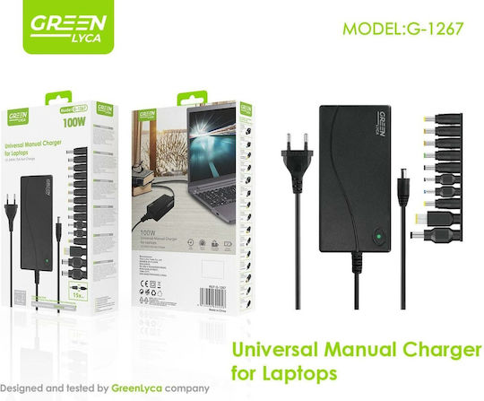 Green-lyca G1267 100w Auto-voltage Regulating Multi-function Laptop Charger 10-pin
