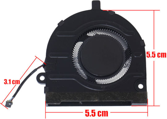 Ανεμιστηράκι Laptop Gpu Cooling Fan Dell Inspiron 13 Pro 5310 Vostro 5310 V5310 Latitude 3320 0hm04f Hm04f Eg50040s1-cp60-s9a 023.100ml.0001 Dc5v 0.4a 4pin Κωδ.81602