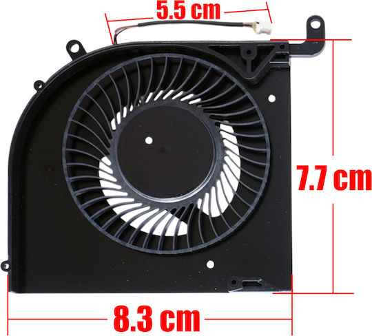 Ανεμιστηράκι Laptop Cpu Cooling Fan Msi Creator Z16p Z16p-b12u Z16hx Studio B12ugst B12umst Ms-15g1 Ms-15g2 15g2-cpu Bs6212ms-u5w 4pin Κωδ.81606