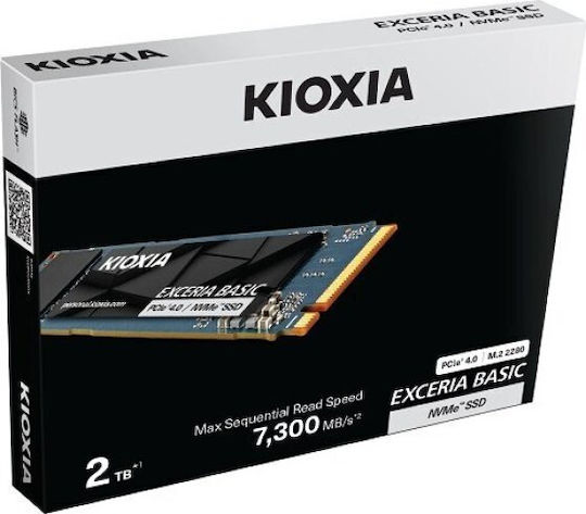 Kioxia Exceria Basic SSD 1TB M.2 Type with PCI Express 4.0 Connection PS5 Compatible LSF10Z001TG8