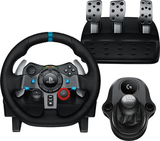 Logitech G29 SE Driving Force + Shifter Steering Wheel with Shifter and Pedals for PC / PS3 / PS4 / PS5 with 900° Rotation