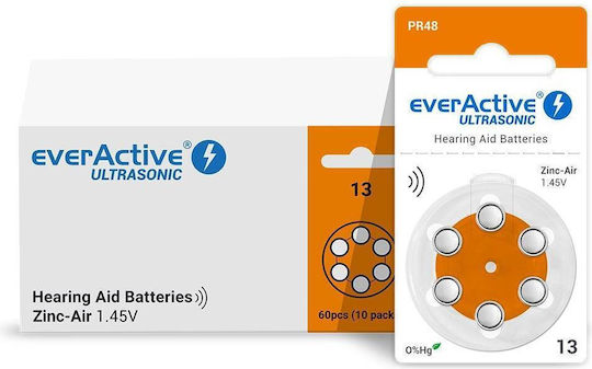 everActive Батерии За Слухови Апарати 13 1.45V 60бр